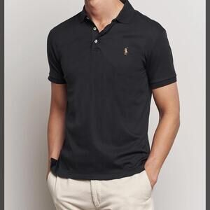 Polo Ralph Lauren Black Pima Cotton Polo Shirt